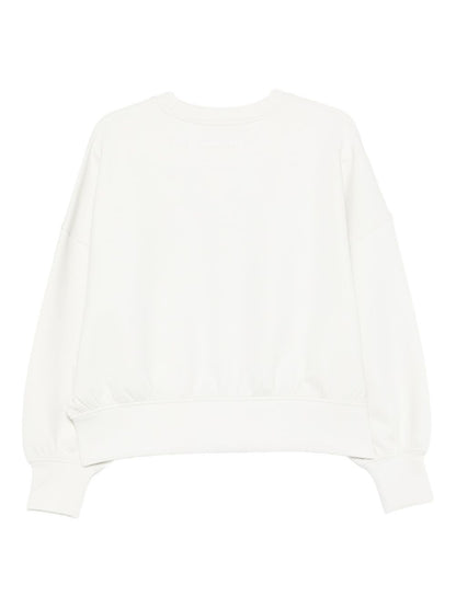 Emporio Armani Crewneck sweatshirt in double jersey with ASV logo embroidery