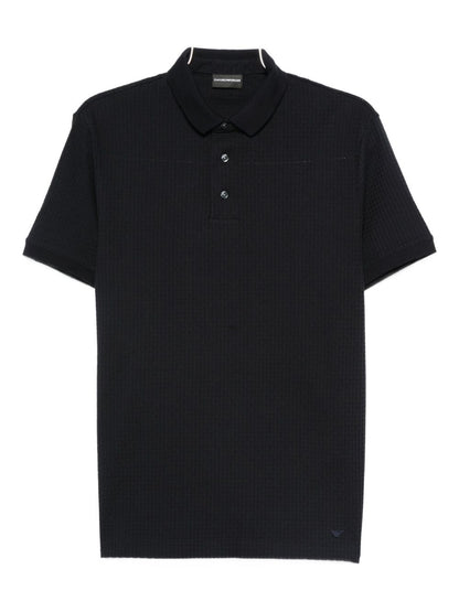 Emporio Armani Short-sleeved cotton polo shirt