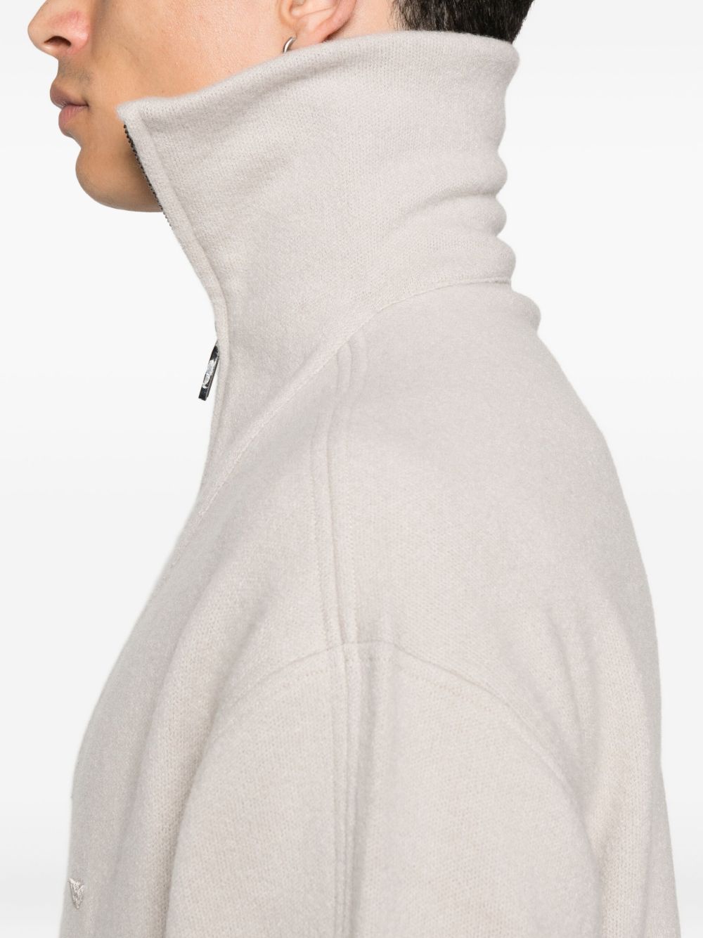 Emporio Armani Half-zip wool sweater