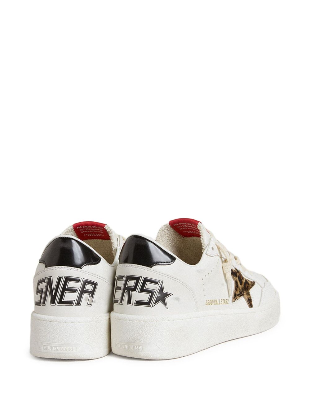 Golden Goose Ball Star with Leo pony skin star and black laminated leather heel tab