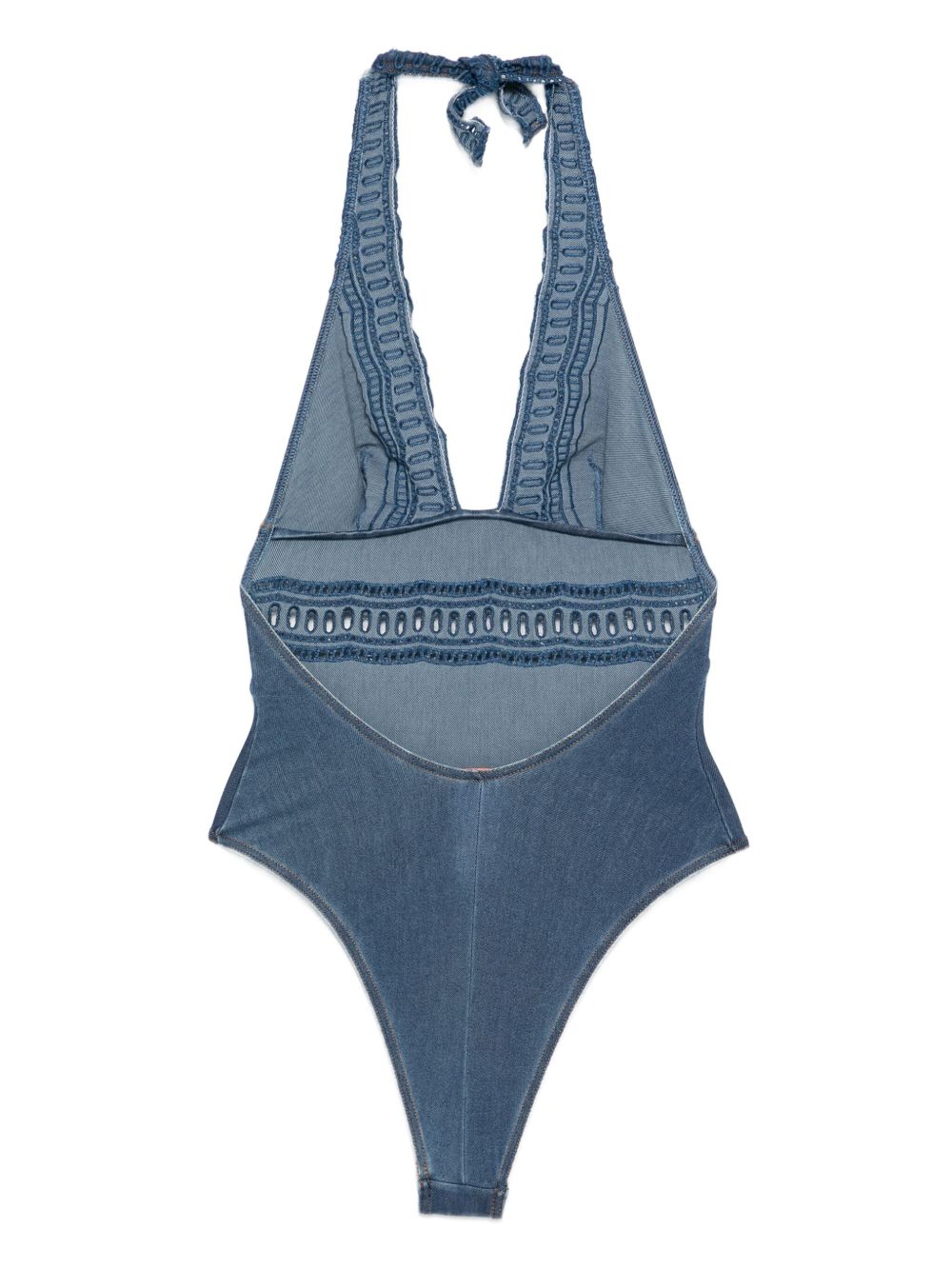 Ermanno Scervino Crochet-lace halter swimsuit
