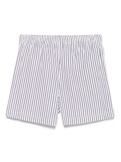 The Attico Striped cotton shorts