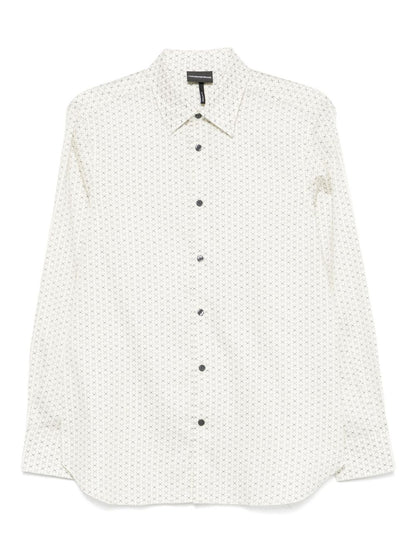 Emporio Armani Patterned cotton shirt