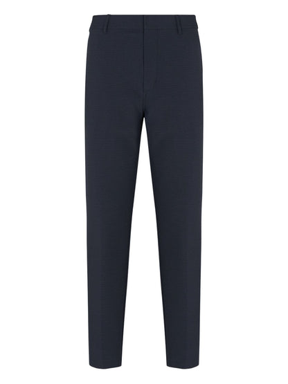 Emporio Armani Seersucker nylon chino trousers