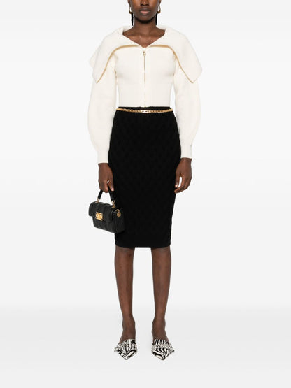 Elisabetta Franchi Knitted midi skirt