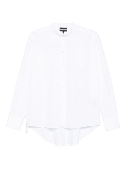 Emporio Armani Button-front curved-hem shirt