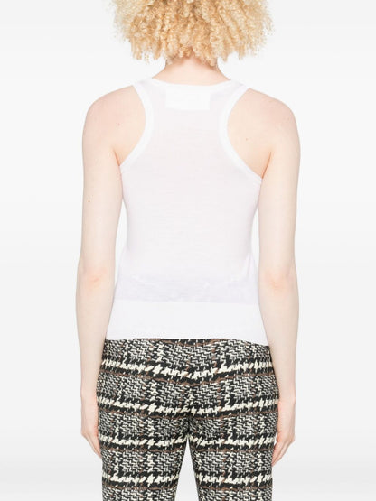 Ermanno Scervino Lace-embellished tank top