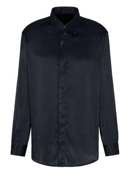 Emporio Armani Satin-stripe shirt