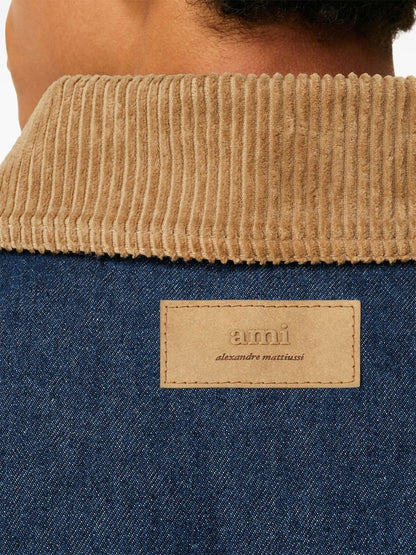 Ami Paris Coats Blue