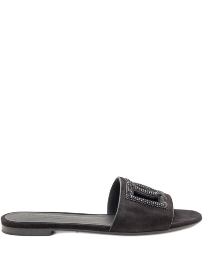 Dolce & Gabbana Suede and thermo-rhinestone slipper