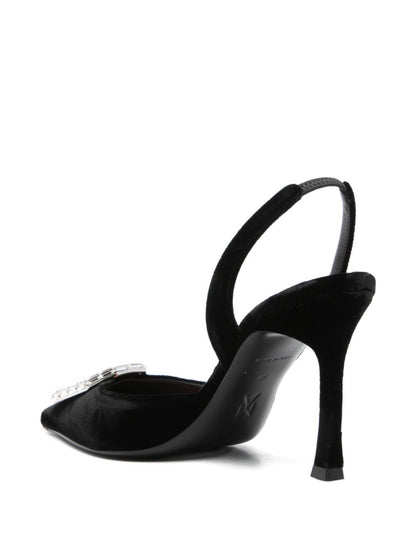 Amina Muaddi Camelia Sling 90