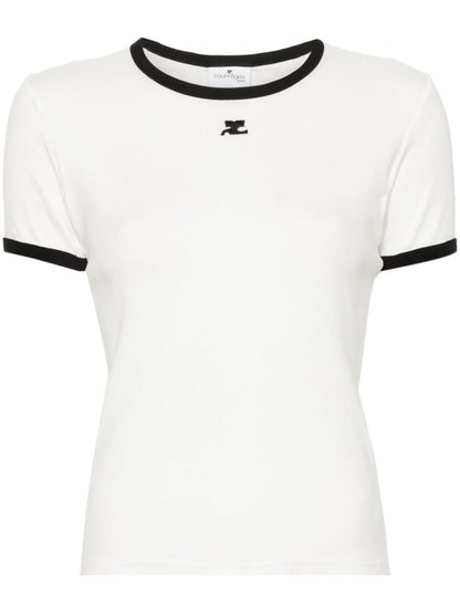 Courreges Pre Logo cotton t-shirt