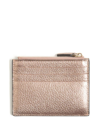 Valentino Garavani-Rockstud grainy card holder