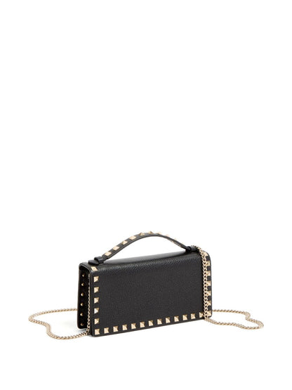 Valentino Garavani Rockstud leather wallet on chain