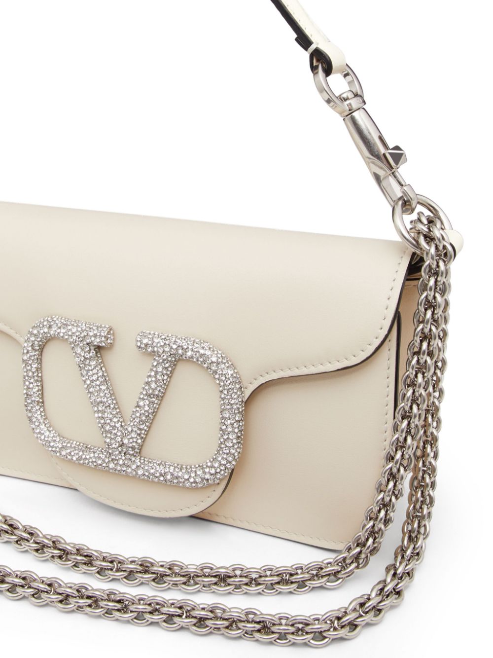 Valentino Garavani small Locò crystal-embellished shoulder bag
