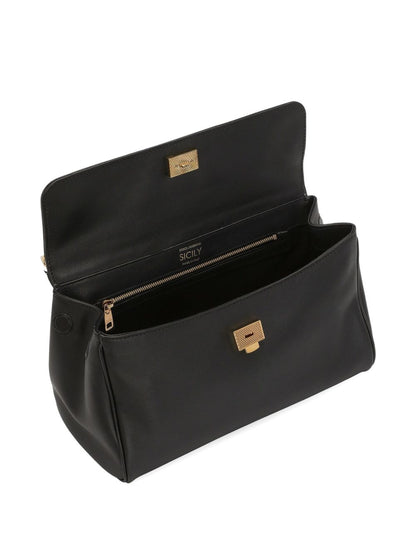 Dolce & Gabbana-MY SICILY HANDBAG IN PLONGÉ CALFSKIN
