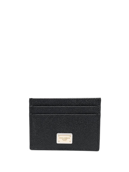 Dolce & Gabbana-card holder with logo plaque on the front