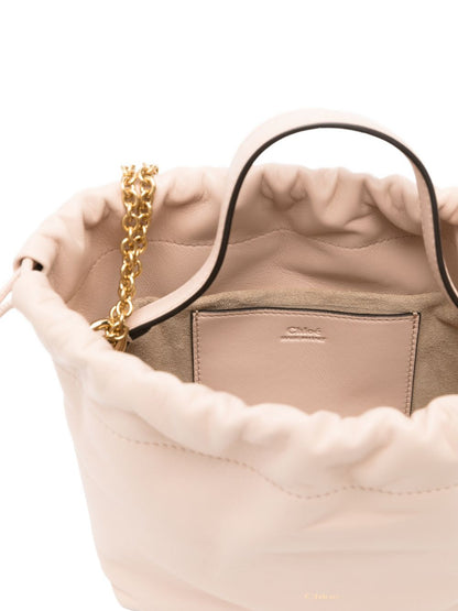 Chloé Mini Chloé Icons Shoulder Bag With Chain In Soft Leather