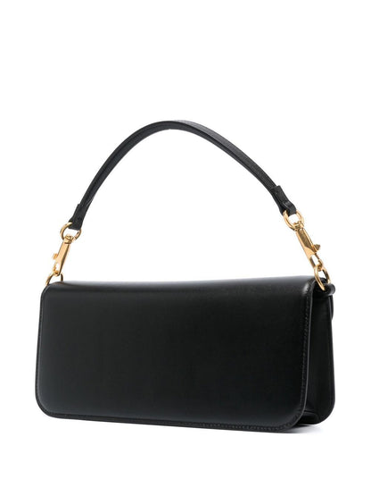 Valentino Garavani V logo plaque Locò leather shoulder bag