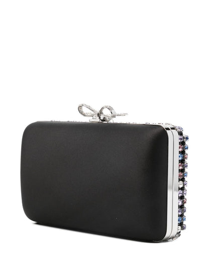 Self-Portrait Multi Crystal Chainmail Clutch