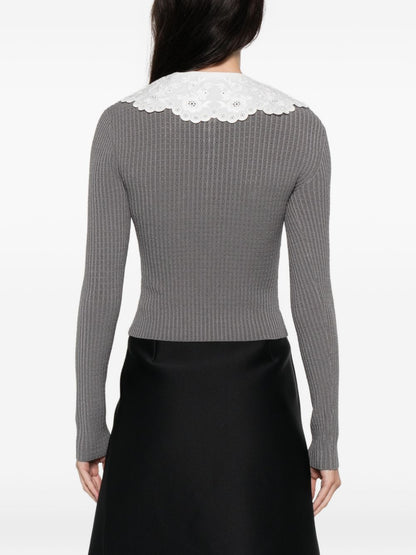 Self-Portrait Collar-detail sweater