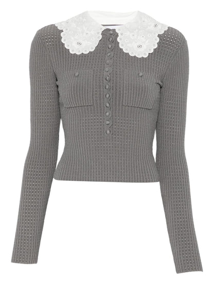 Self-Portrait Collar-detail sweater