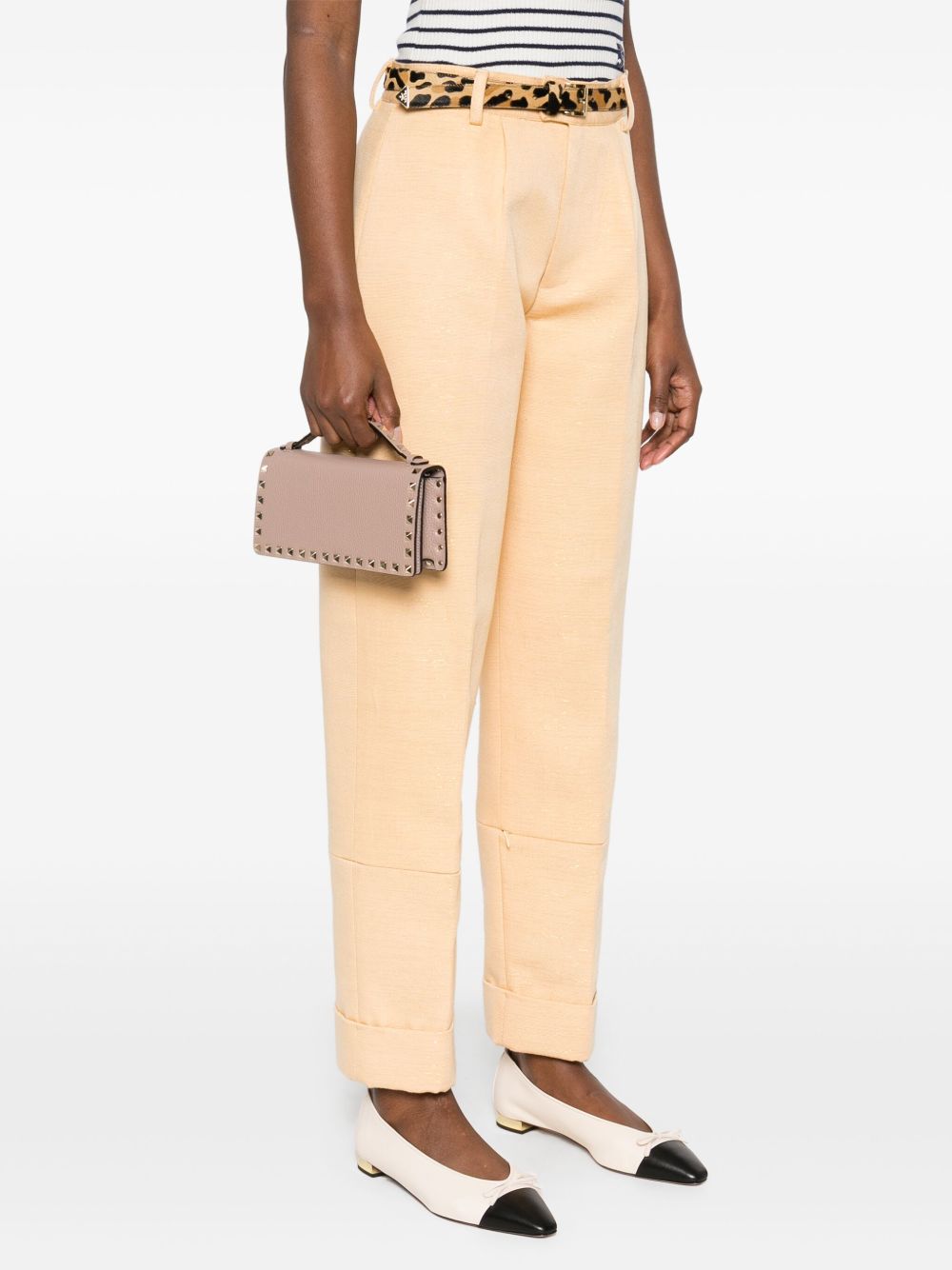 Valentino Garavani Rockstud leather wallet on chain