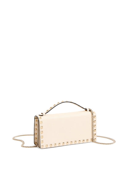 Valentino Garavani Rockstud leather wallet on chain