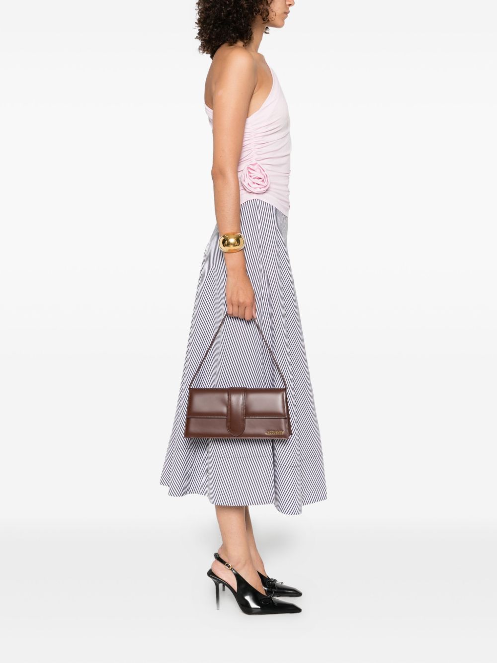 Jacquemus Le Bambino long leather shoulder bag