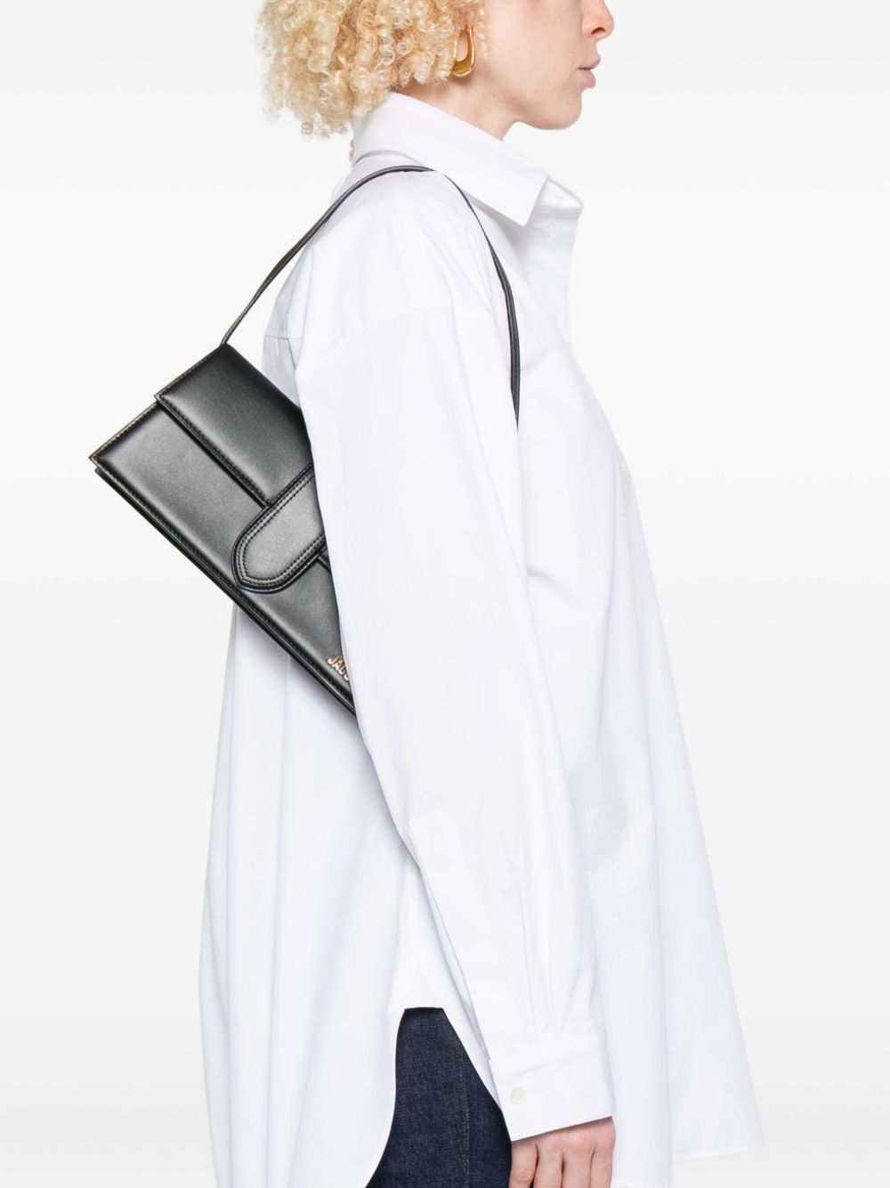 Jacquemus Le Bambino long leather shoulder bag