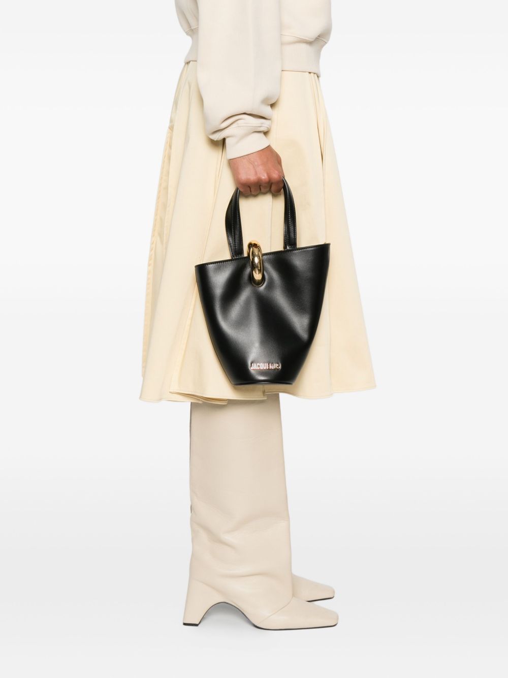 Jacquemus Le Petit Bambola leather bucket bag