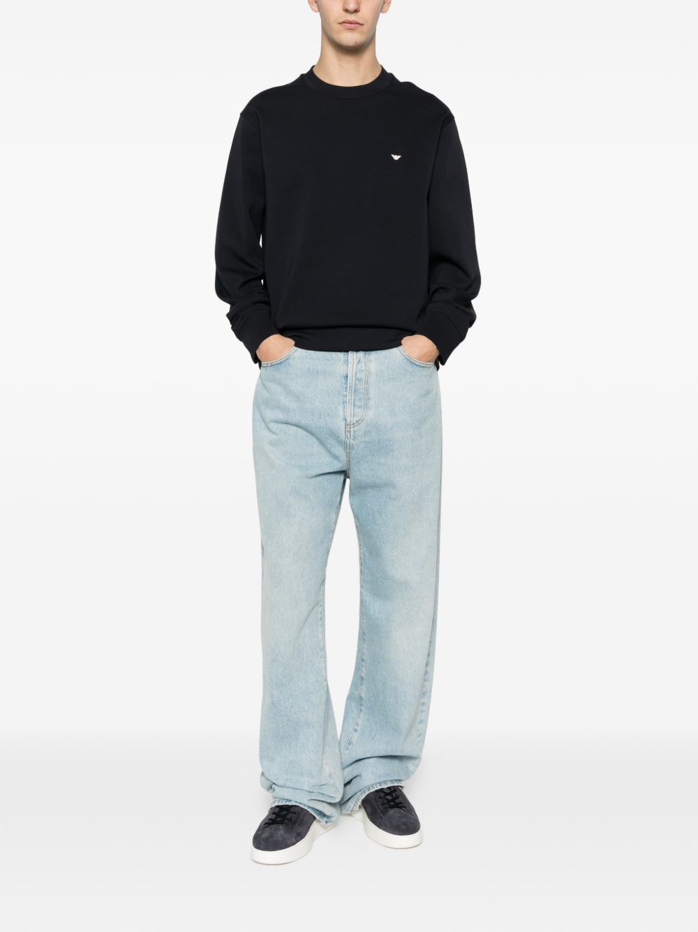 Emporio Armani Sweaters Blue