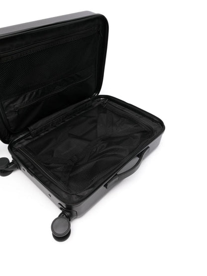 Emporio Armani carry-on suitcase with logo plaque