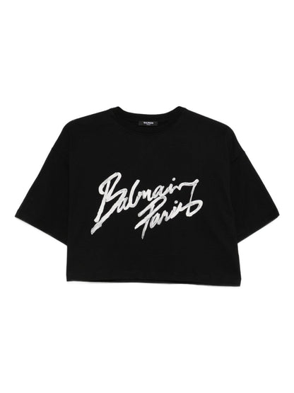 Balmain T-shirts and Polos Black