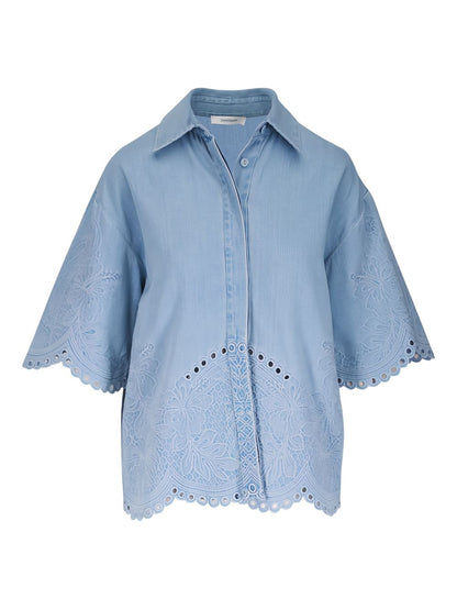 Zimmermann Shirts Clear Blue