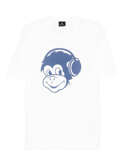 Ps By Paul Smith Monkey Headphone cotton t-shirt