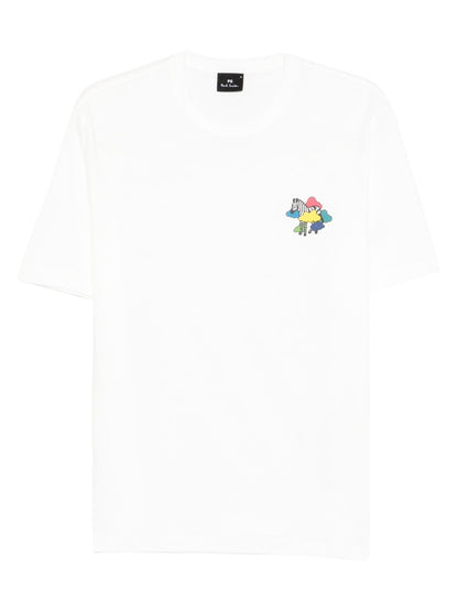 Ps By Paul Smith Zebra organic cotton t-shirt