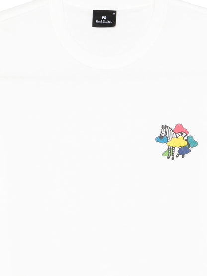 Ps By Paul Smith Zebra organic cotton t-shirt