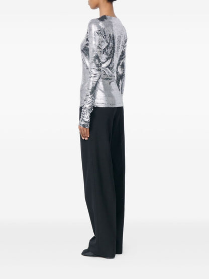 MM6 Maison Margiela Metallized top