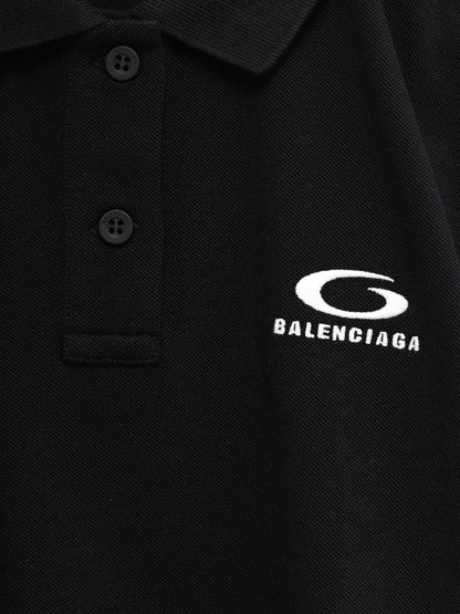 Balenciaga logo-embroidered polo shirt