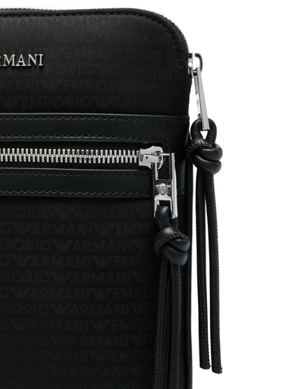 Emporio Armani nylon messenger bag