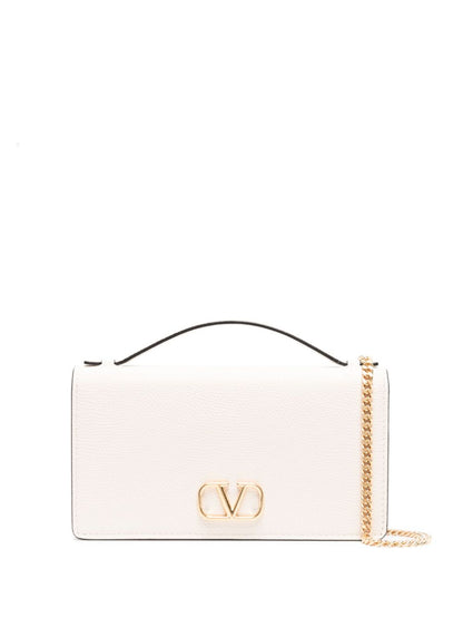 Valentino Garavani VLogo Signature leather wallet on chain