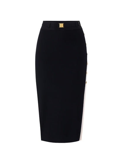 Elisabetta Franchi Knitted midi skirt