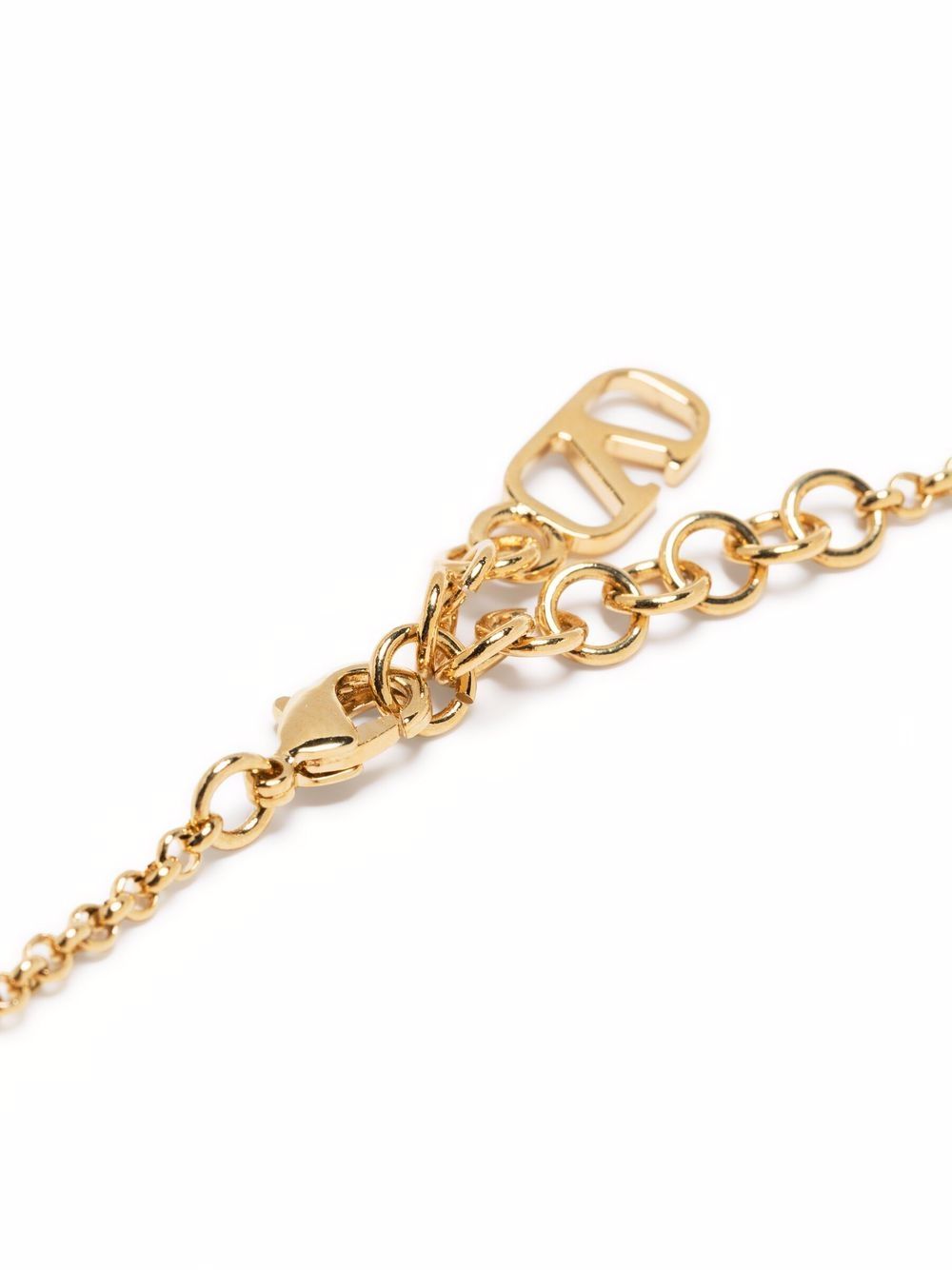 Valentino Garavani-Vlogo Signature Bracelet In Metal And Swarovski® Crystals