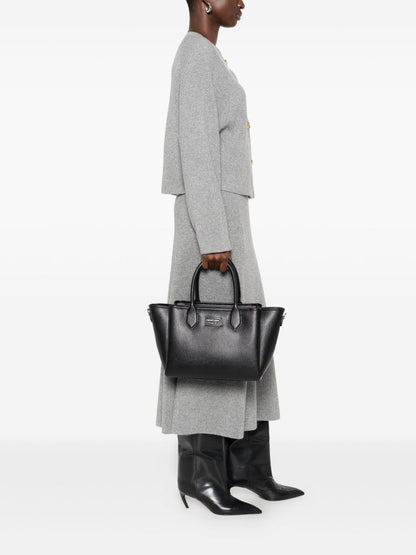 Emporio Armani Medium Shopper Bag With Palmellato Finish