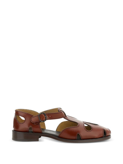 HEREU Sandals Leather Brown