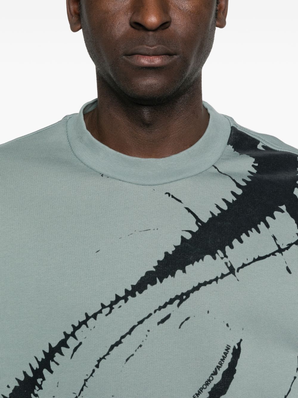 Emporio Armani Sweaters Clear Blue