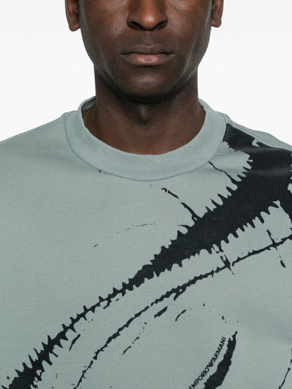 Emporio Armani Sweaters Clear Blue