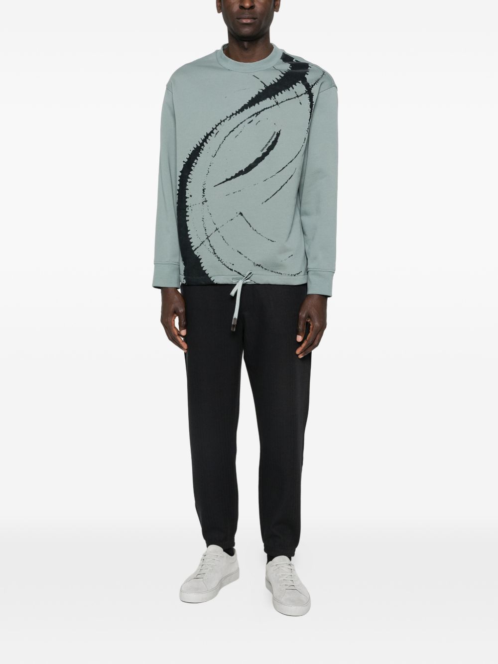 Emporio Armani Sweaters Clear Blue