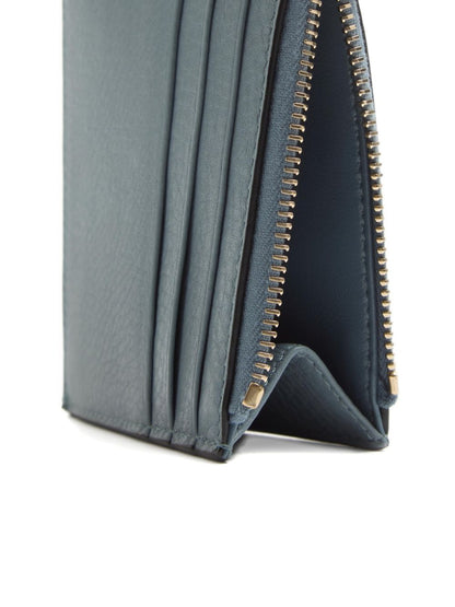 Valentino Garavani-Rockstud Grainy Calfskin Cardholder With Zip